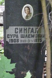 Сингал Сура Шлемовна, Москва, Востряковское кладбище